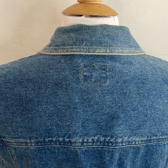 Liz Wear Blue Denim Vintage Vest Women's Size Medium Button Down  with P… - Picture 6 of 10